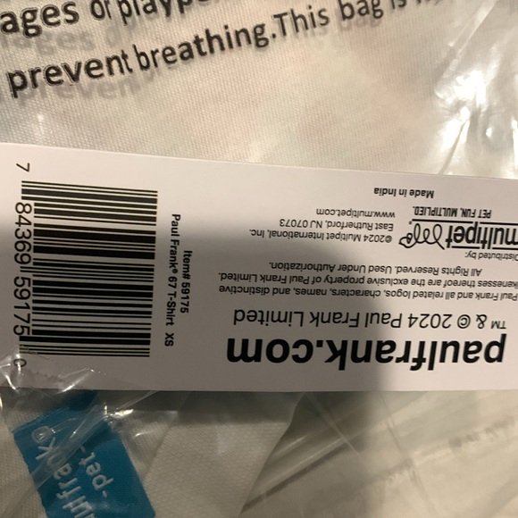 Paul Frank Route 67 Dog T-Shirt - Picture 7 of 8